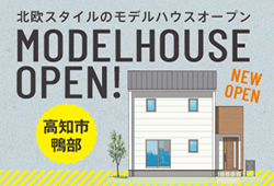 《4/6(土)･7(日)》 高知市鴨部「北欧スタイルのお家」モデルハウスオープン！